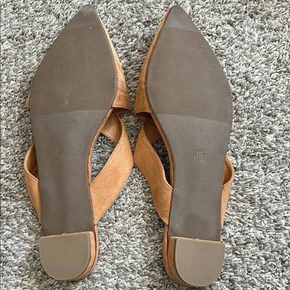 Elegant Tan Women's Mules - Picture 3 of 5